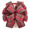 20.5&#x22; Dark Red Plaid Christmas D&#xE9;cor Bow by Celebrate It&#xAE;
